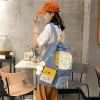 Schoolbag for girls, Korean high school forest style, Japanese style backpack, versatile, simple backpack for middle school, junior high school and primary school students, Xia Jinquan 0801 booth Item Picture